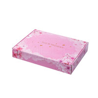 Boîte postale en carton ondulé double face de couleur de logo personnalisé pour la vente en ligne de cadres photo de gaufrage de stratification mate cosmétique