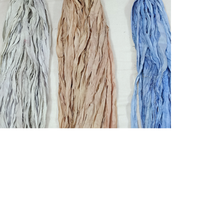 Cintas de seda teñidas personalizadas, colores pastel, ideales para diseñadores y tejedores de joyería - Product Image 1