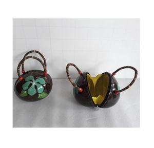 Wholesale Coconut Shell Bag Handmade Purse Beaded Bags Natural Material Eco Friendly Coconut Women <b>Handbag</b> 99GD - Product Image 1
