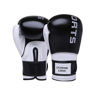 Pakistan Manufacturer Custom Leather Boxing Gloves Hook Loop Closure <b>Glitter</b> Print Custom Logo Unisex Custom Packaging Boxing - Product Image 1