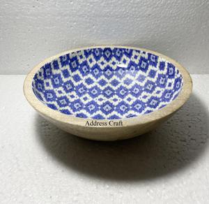 Elegante Tazón Redondo de Madera Esmaltada Estilo Americano para Servir Ensaladas, Ecológico, con Logotipo Personalizado para Uso en el Hogar, Hoteles y Restaurantes - Product Image 2