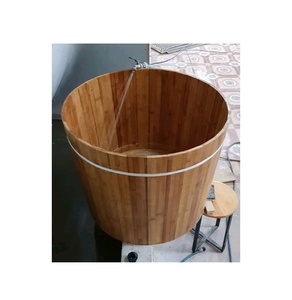 Baignoire japonaise en bois de teck bon marché, baignoire à cadre en bois, prix compétitif // kthy: + 84 813366387 99GD - Product Image 1