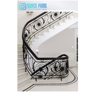 Balustrade d'escaliers en acier forgé, balustrade d'intérieur en métal de Style européen, haute qualité, - Product Image 6