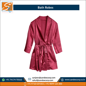 Albornoces para adultos de algodón 100% de colores sólidos de secado rápido con logotipo personalizado superventas de excelente calidad al por mayor en India - Product Image 5