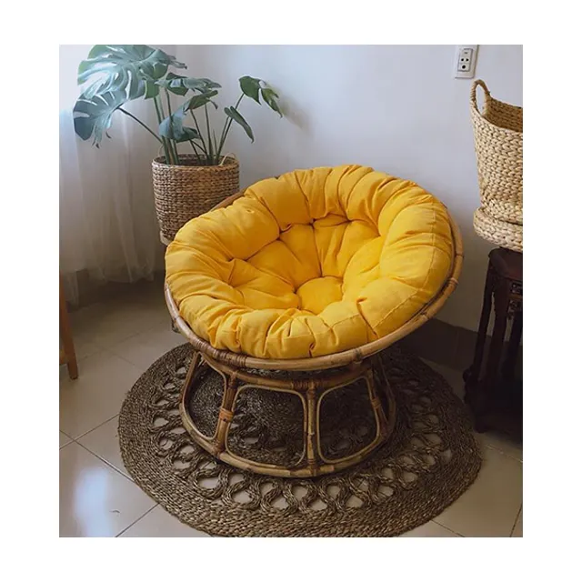 Papasan Stoelen Met De Kleurrijke Kussen Vintage Klassieke Stijl/Ronde Stoelen Voor Outdoor Indoor (Kaylin Whatsapp + 84817092069)