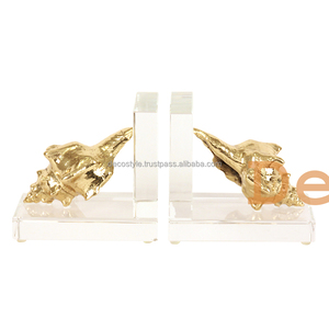 Seashell Acrylic Bookends - Product Image 1