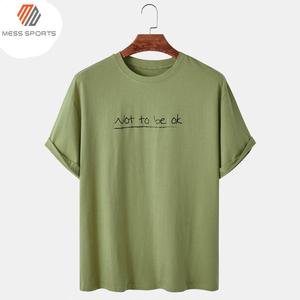 Camiseta de Hombre de la Mejor Calidad OEM, 100% Algodón, 220 g/m², Impresión de Logotipo Personalizado de Alta Calidad, Camiseta de Algodón Grueso - Product Image 4