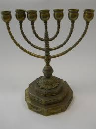 Premium quality Polished 7 <b>branches</b> brass hand-crafted menorah Religious Candle Holder - Product Image 6