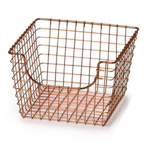high quality <b>Rectangular</b> Metal Wire <b>Basket</b> Modern Design at looks luxury kitcken Handmade Vegetable Fruit <b>Storage</b> <b>Basket</b> in Bulk - Product Image 5