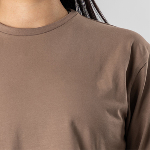 T-shirt à manches longues pour femmes, grande qualité, entraînement de sport, de Yoga, surdimensionné, nouvelle collection, à la mode - Product Image 6