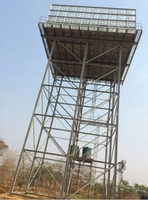 Andamio de tanque de agua, estructura de acero galvanizado en caliente, torre de estructura de acero