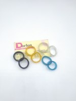 Offre Spéciale anneaux de doigt en caoutchouc pour tout Type de ciseaux à cheveux de barbier anneaux en Silicone amovibles en plusieurs couleurs de paillettes