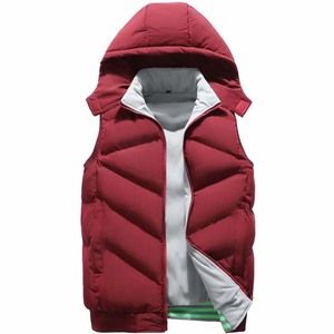 Veste bomber sans manches à capuche zippée en denim imperméable respirant de qualité supérieure, couleur personnalisée, unisexe, pour homme, hiver chaud - Product Image 2