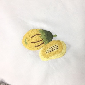 Serviette en coton brodée à la main, serviette en lin 100%, dimension 50x50 cm, ligne au point - Product Image 2