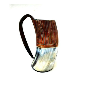 Taza Vikinga Natural para Beber, Jarra Medieval para Cerveza, Taza de Café, Estilo Rústico de Madera, para Café, Té, Cerveza, Hogar, Bar, Fiesta - Product Image 1