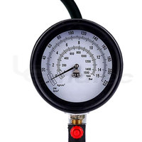 Pompe à air portable Lematec, pistolet de gonflage de pneus en métal, jauge analogique 151-250 Psi pour pneus de voiture