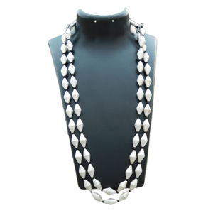 new design traditional handmade double layer silver tribal dholki beads necklace for womens and girls - Product Image 3