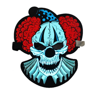 Máscara Facial de Disfraz de Terror Luminosa de Látex de Neón Reutilizable, Máscara de Halloween con Luces <span class=keywords><strong>LED</strong></span> Intermitentes de Jack Skellington Purge - Product Image 2