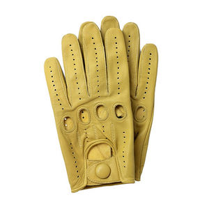 2024 High Quality Brown Grained Goatskin Leather <b>Gloves</b> Custom <b>Driving</b> Anti-Impact Touch Screen Anti-Cut Anti-Slip for Men <b>Women</b> - Product Image 2