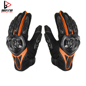 Gants de moto de course en plein air pour hommes Offre Spéciale Protection des mains personnalisable avec matériau en cuir antidérapant pour une conduite confortable - Product Image 4