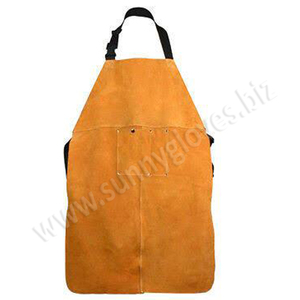 Delantal protector de soldadura de cuero de vaca, protector de cuero - Product Image 3