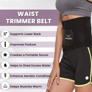เข็มขัดกระชับสัดส่วนสายรัดเอวสำหรับผู้หญิงผู้ชายลดน้ำหนักแบบพรีเมี่ยมนีโอพรีนสำหรับออกกำลังกายเข็มขัดกระชับสัดส่วนเข็มขัดออกกำลังกายใช้ได้ทุกเพศ - Product Image 2