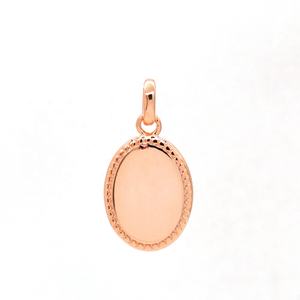 Bijoux en argent Sterling 925, pendentifs gravés, breloques ovales simples, vierges, pour femmes - Product Image 4