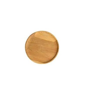 Assiette de Service en bois ronde, pour taille personnalisée et prix bon marché avec pièce simple et polie à la main - Product Image 2