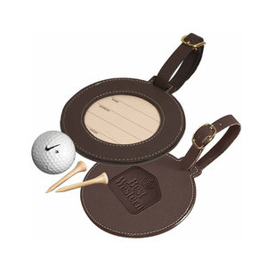 Étiquettes personnalisées de golf, 1 pièce, en cuir, métal et laiton, souvenir de club - Product Image 2