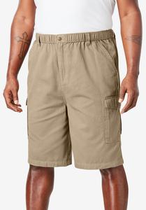 Pantalones cortos cargo sólidos ecológicos informales de algodón para hombres 4 bolsillos impermeables transpirables hasta la rodilla varios colores tamaños - Product Image 5