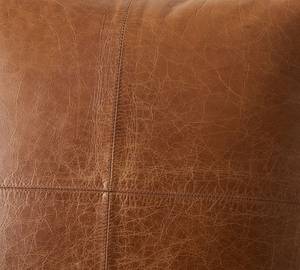 100% Lambskin <b>Leather</b> Pillow <b>Cover</b> - <b>Sofa</b> Cushion Case - Decorative Throw <b>Covers</b> <b>for</b> Living Room & Bedroom - Lumbar Pillow Case - Product Image 4