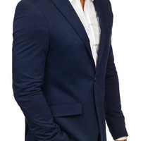 Blazer Homme Grande Taille en Viscose/Polyester Coupe Slim Double Boutonnage avec Logo Personnalisé, Anti-statique, Infroissable, Col Mandarin