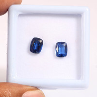 Anam Emporium Kyanite bleue naturelle de haute qualité, taille coussin 6*10mm, 2.10-2.15 Ct, pierre précieuse libre à facettes, magnifiquement brillante pour