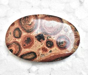 Cabujón de jaspe de amapola Natural, gemas naturales de alta calidad, jaspe de amapola mexicana, gemas naturales, piel de leopardo - Product Image 4