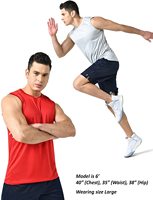 Camiseta sin mangas ajustada para hombre, azul, de punto, para gimnasio y running, estilo casual, hecha a medida, de elastano/poliéster, antiencogimiento, 180g