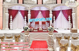 Escenario de boda con marco de puerta, elegante, para eventos de boda, estilo occidental, decoración de escenario - Product Image 2