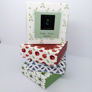 Ofset-cajas de jabón impresas, cajas de lujo con impresión colorida, papel plegable, embalaje reciclable, se acepta - Product Image 5