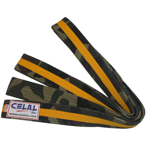 เข็มขัดคาราเต้ลายพรางแบบยูนิเซ็กซ์ ผลิตตามสั่ง ผ่านการรับรองจาก WKF ทำจากผ้าฝ้าย ความยาว 60 ซม.-360 ซม. สำหรับเด็กและผู้ใหญ่ในศิลปะการต่อสู้ - Product Image 4