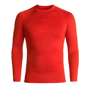 Vente en gros de rashguards MMA personnalisés pas chers pour hommes, manches longues, respirants, séchage rapide, design imprimé par sublimation, vêtements de sport toutes saisons - Product Image 2