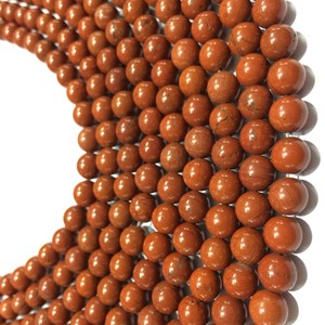 ลูกปัดพลอยแจสเปอร์สีแดงธรรมชาติสำหรับ100% ลูกปัดหินแบบ DIY สีน้ำตาลน้ำจืดเพาะเลี้ยงแบบยาว - Product Image 2