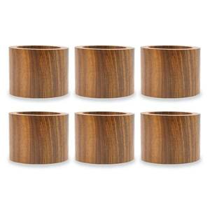 Rond de serviette en forme de coeur en bois pour dîners de mariage, salle à manger, réunion de famille et occasion spéciale - Product Image 3