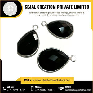 Conectores de piedras preciosas con bisel de Plata de Ley 925 de estilo vintage, hallazgos de joyería chapados con patrones redondos, tamaños de 3mm y 5mm - Product Image 2