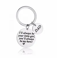 2022 Ich werde immer dein kleines Mädchen sein Schlüssel bund Edelstahl Muttertag Vatertag Geschenk Schlüssel bund Mama Papa