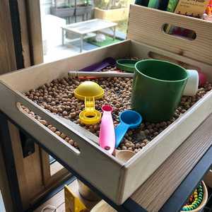 Plateau de service en bois rectangulaire moderne Taille personnalisée Style solide Maison Cuisine Service de nourriture Ustensiles de cuisine en cuir Nacre - Product Image 5