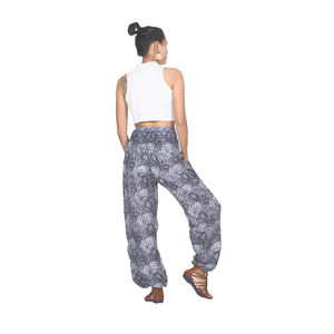 Napat Clothing Paisley Mistery 16 women harem pants in Black white PP0004 020016 01 ready to ship - Product Image 3