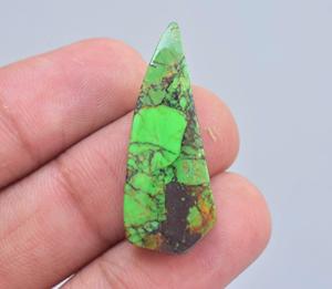 Cabujón de cobre verde turquesa, todas las formas mezcladas, envoltura de alambre, joyería, piedra turquesa para joyería - Product Image 4