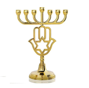 Bougeoir élégant pour la décoration de la maison, support de bougie en laiton de luxe, centres de table de mariage, bougeoirs de salon plaqués or - Product Image 2