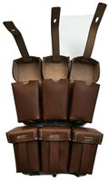 Nouvelle pochette en cuir 100% brun clair, personnalisée avec logo imprimé, pour armes allemandes de la Première Guerre mondiale K98, vente en gros