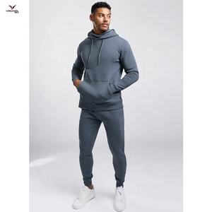 Survêtement d'hiver à logo personnalisable pour hommes XS-6XL sweat à capuche en molleton anti-rétrécissement avec fermeture à glissière et motif solide teint en fil - Product Image 1