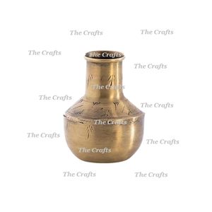 Jarrón de flores artificial de latón martillado de calidad exclusiva para bodas y decoración del hogar, accesorios, maceta. - Product Image 3